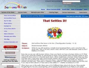 Sermons 4 Kids Sermons 4 Kids